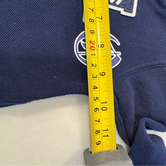 Ralph Lauren Baby Boy LOT OF 2 Rompers Navy L/S Salmon S/S W/ Collar NEW Sz 6 Mo - Picture 12 of 14